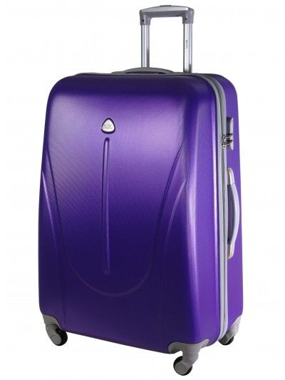 Mała walizka na kółkach MAXIMUS 222 ABS fioletowa